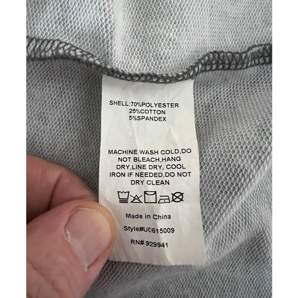 Simple Susan Betro Gray Paisley Print Lightweight Open Front Cardigan Size 1X - Picture 6 of 6